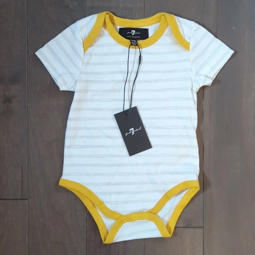 7 For All Mankind 6-9 Month Bodysuit and Hoodie
